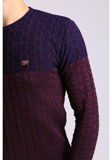 Bearraybon Erkek Triko Kazak Bordo (504888343) Bordo