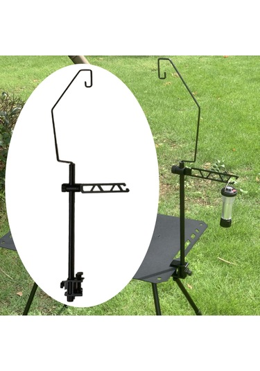 Homyl Seyahat Bahçe Yürüyüş Için Asılı Işık Tutucu 36cm Siyah