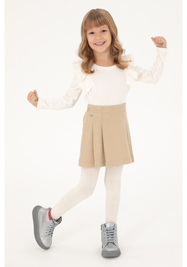 U.s. Polo Assn. Kız Çocuk Camel Etek Dokuma 50301357-vr015 Camel