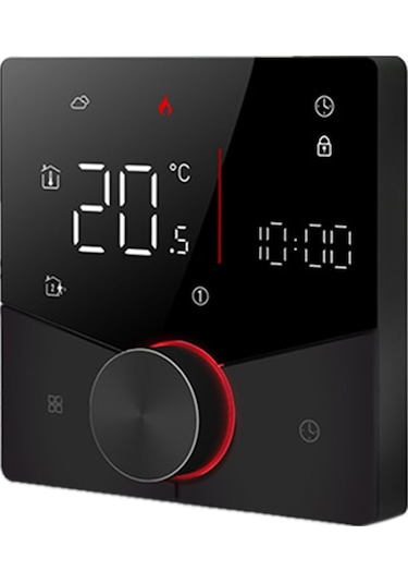 Padalink Ga Sıcaklık Kontrol Cihazı - Akıllı Wifi Termostat, Su Isıtma İçin 5a Kapasite, Siyah, Sabit Sıcaklık Regülatörü