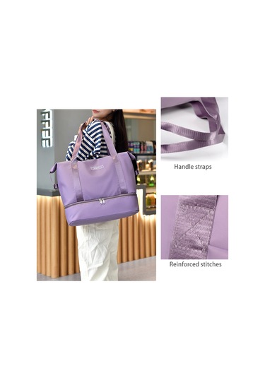 Geeksen Mavi Oxford Kumaş İki Kollü Seyahat Çantası, Su Geçirmez, Büyük Kapasite, Spor Ve Seyahat İçin, Unisex Tasarım Mavi