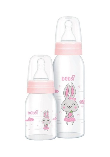 Bebsi Cam Biberon Seti Pembe (250 ML+125Ml)