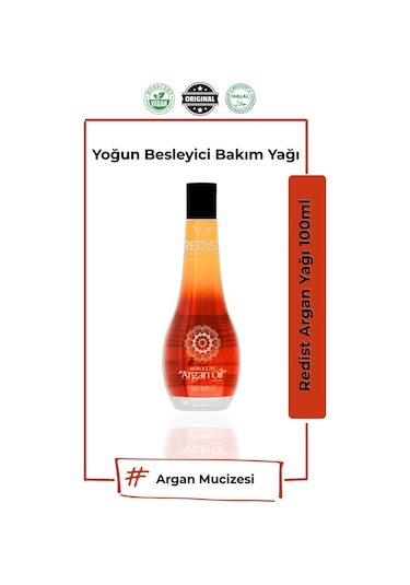 Redist Moroccan Argan Yağı Saç Bakım Yağı 100 ML + Redist Miracle Keratin Yağı 100 ML