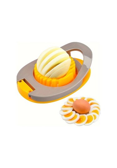 Honeybeeshop Blue Paslanmaz Çelik Yumurta Dilimleyici Mutfak Aleti Ev Restoran Kullanımı mavi