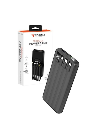 Torima TRM-1014 10.000 mAh Wireless Dijital Göstergeli Hızlı Şarjlı Powerbank Siyah