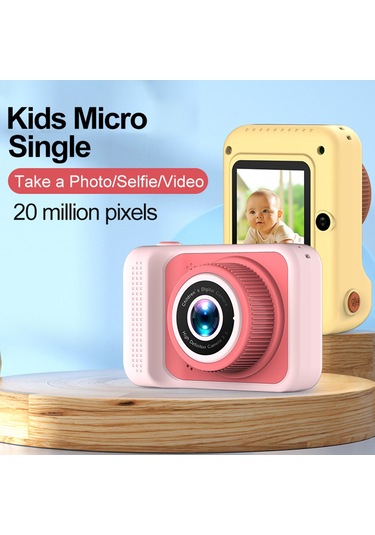 Suofeng Çocuklar İçin 20mp 1080p Çift Lensli Oyunlu Selfie Kamerası - 4x Zoom Ve 2 İnç Ekran 112 Karakter