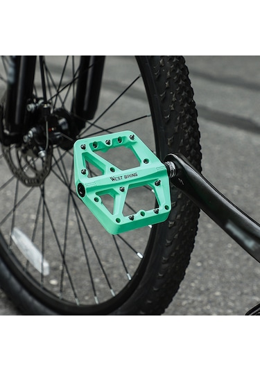 Ranyeek Geniş Yüzeyli Kaymaz Bisiklet Pedalı - Dayanıklı Nylon Ve Rulmanlı Tasarım