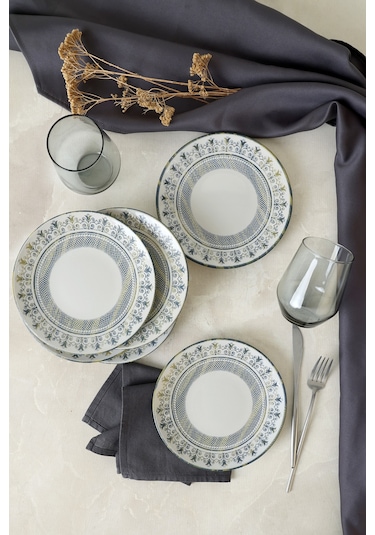 Keramika Professional Mirabella Ege Pasta Tabağı 20 Cm 6 Adet 23471 Çok Renkli