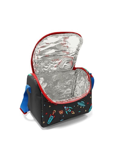 Coral High Kids Koyu Gri Kırmızı Uzay Desenli Thermo Beslenme Çantası 11808