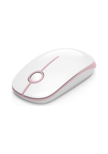 Usb Alıcılı 2.4g Kablosuz Fare Beyaz+pembe , 1600 Dpı, Wi