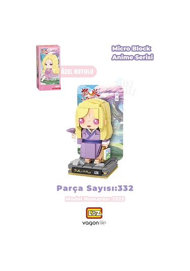 Loz Micro Anime Serisi 1323 Modeli 332 Parçaça Dekoratif Oyuncak Yapım Seti Yapı Blok Fflz-1322
