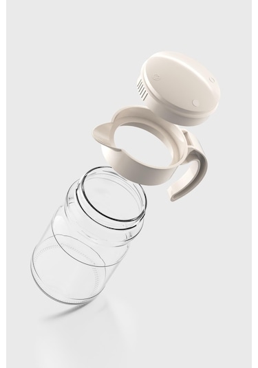 Renga Spiro 1700 Ml Bej Kapaklı Cam Sürahi 111031
