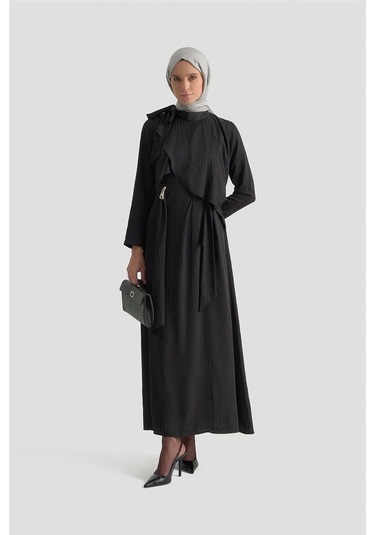 Armine Elbise 25kd1912 Siyah Siyah