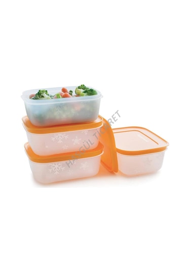 Tupperware Alaska Set 4'Lü 450 Ml Derin Dondurucu Buzluk Kabı Hsg N1140721