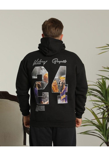 Sevgili Kombini Çift Unisex Oversize Baskılı Sweatshirt Siyah