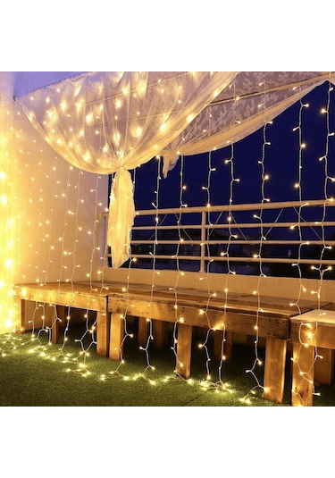 Technosmart 2.5 X 2.5 Metre 8 Fonksiyonlu Perde Led 12 Saçaklı 18