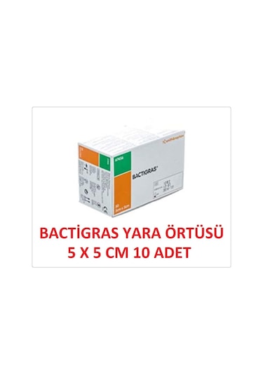 Smith&Nephew Bactigras Parafinli Tül Sargı Yara Bakım Örtüsü 5 x 5 CM 10 Adet