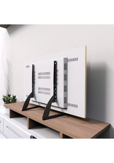 Monozone 32-75 İnç Sabit Ekran Masaüstü Tv Standı Yükseltilmiş Tv
