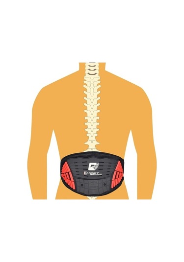 Primepickings Ghost Racing Gr-hy01 Motosiklet Donanım Lokomotif Düşme Önleyici Bel Koruyucu Kırmızı-siyah Diğer