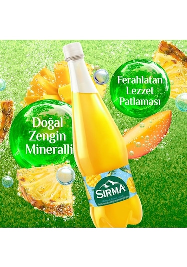 Sırma Mango & Ananas Aromalı C Vitaminli Doğal Maden Suyu 1 Lt X 6 Adet