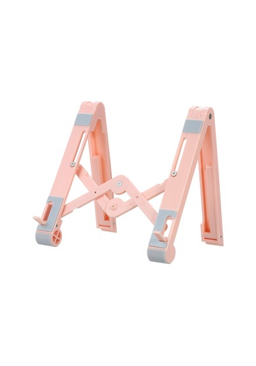 Vkemall 3'lü Katlanabilir Abs Dizüstü Bilgisayar Tutucu - 16 İnç'e Kadar Uyumlu, Ergonomik Yükseklik Ayarı, Isı Dağıtımı, Pembe