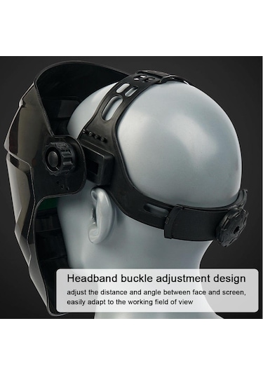 Büyük Görünümlü Gerçek Renkli Otomatik Kararan Kaynak Yüz Maskesi 130 Santigrat Yüksek