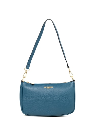D43 Teal Çapraz Çanta Kadın Nıves Piumelli Milano Bag D43 Teal