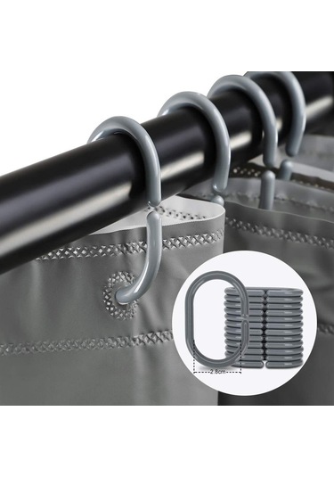 Yifomall Su Geçirmez 3d Desenli Peva Banyo Perdeği - Kalın, Delik Açmadan Monte Edilebilir, Öntüklü, Kross Border Çok Satan Mavi Diğer