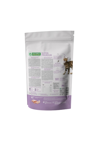 Nature's Protection Hassas Sindirim Kümes Hayvanlı Yetişkin Kedi Maması 400 G