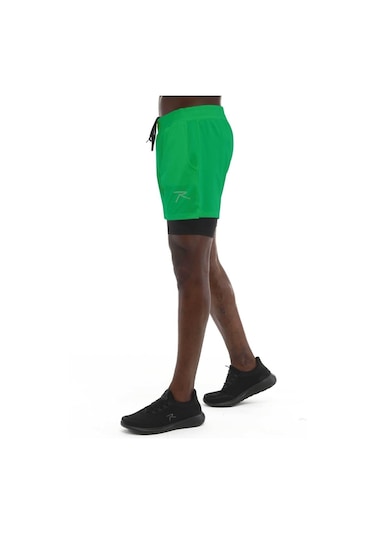 Erkek Taytlı Spor Şort Pan Siyah 001