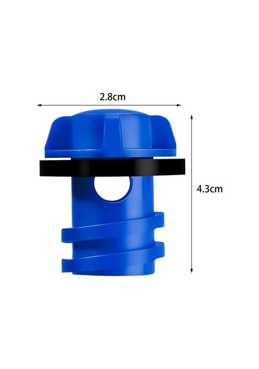 Homyl Parmak Düğmeli Tasarımlı Soğutucu Tahliye Tapası Mavi Mavi