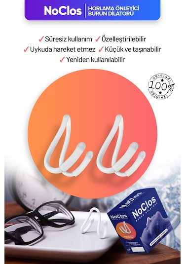 Noclos Nefes Açmayı Destekleyen Burun Dilatörü 2'li