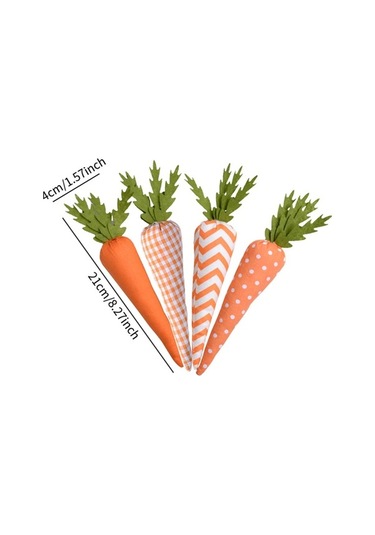 Pazly Turuncu-seri Süslemeleri Suntek Paskalya Oturma Odası Havuç 4x Yb