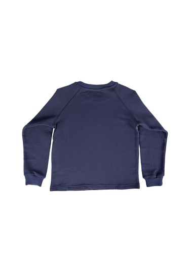 Organik Erkek Çocuk Sweatshirt - Nature - Lacivert 001 Lacivert