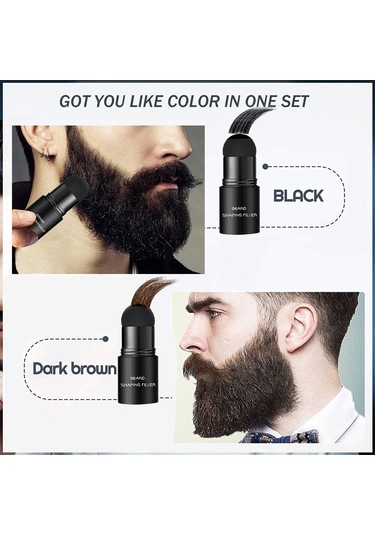 Yifomall Kıllı Sakal Dolgu Kalemi - Yoğunlaştırıcı, Gövdeleyici Ve Şekillendirici Fonsiyonlu - Koyu Kahverengi