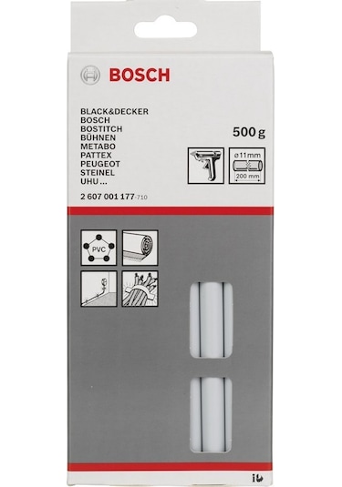 Bosch Tutkal Çubuğu Gri 11x200 mm 500 gr - 2607001177