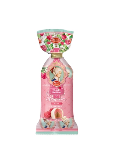 Reber Constanze Mozart Kugeln Weiss Himbeere 200g