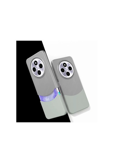 Xiaomi Redmi 14c 4g Kılıf Magsafe Şarj Kartlıklı Mıknatıslı Duble 1.7mm Kapak Kart Bölmeli Lacivert