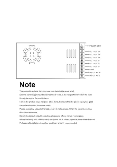 Ac 220v Dc 12v 30a 360w Güç Adaptörü Ac-dc Dönüştürücü Modülü Gerilim Trafosu Anahtarı Güç