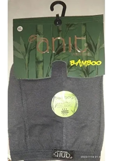 Kit İç Giyim Anıt 1273 Tekli Bambu Ve Likralı Erkek Boxer Antrasit