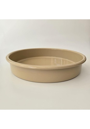 Emaye Yuvarlak Fırın Tepsisi Bej-2 Bej