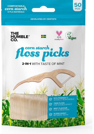 The Humble Co. Floss Picks Kürdanlı Nane Aromalı Diş İpi 50'li