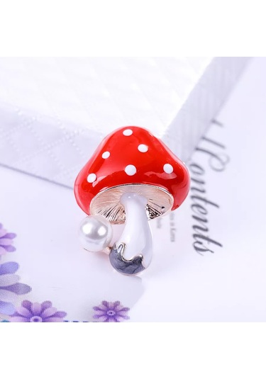 Villovatik Amanita Broş 176966042 Kırmızı