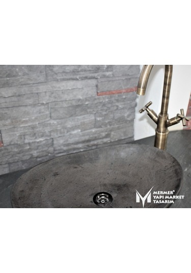 Bazalt Antrasit Kayık Lavabo