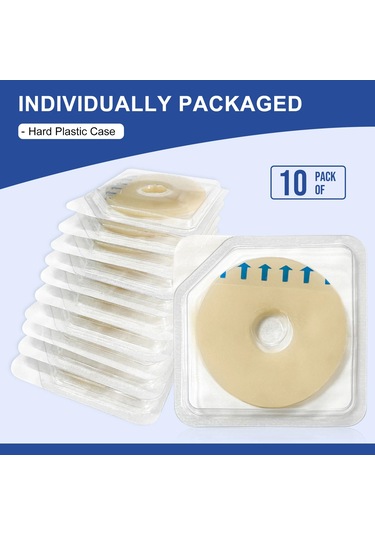 10pcs Ostomi Bariyer Halkaları-dış Çap: 2" 50mm 2mm Kalınlık Tüm Çanta Tipleri Ve Markalarla Uyumlu