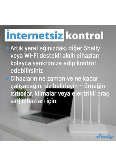 Shelly Pro 3EM 120A 3 Faz Enerji Ölçer