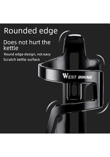 Qingmipy Bisiklet Su Flasörü Tutucu - Dağ Bisikleti Ve Yol Bisikleti İçin Güvenli Montajlı Dayanıklı Malzeme, Kolay Kurulum Beyaz Beyaz