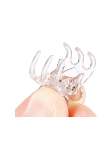 Dofolink 24'lü Mini Reçine Saç Klipsi - Şeffaf, Dayanıklı, Saçı Hasar Vermeyen, Çocuklar İçin Zarf Tipi Saç Aksesuarı Şeffaf