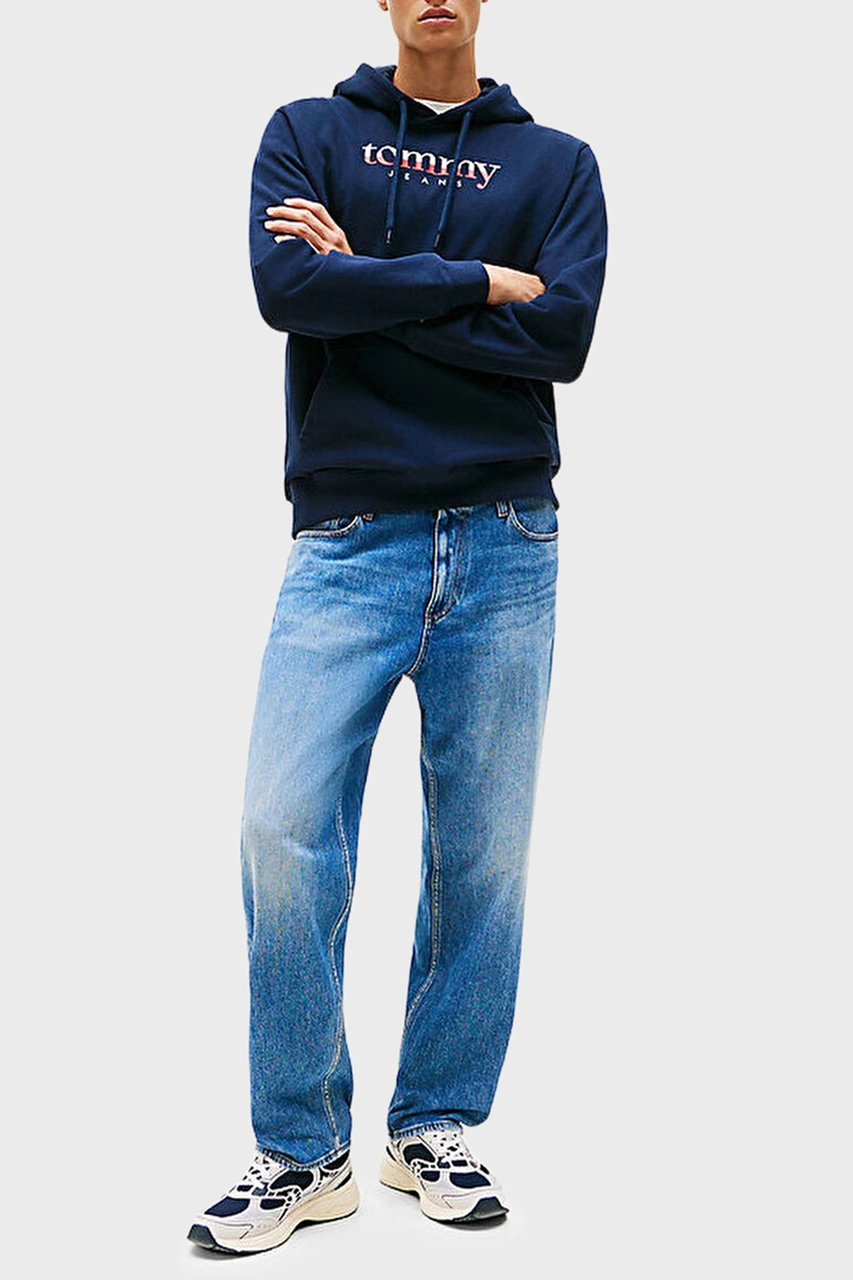 Tommy Jeans Erkek Sweat Dm0dm22113 C1g Lacivert Lacivert