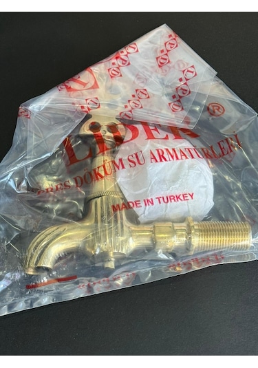 Lpd 1/2 Hamam Taslı İkili Osmanlı Musluğu Sarı